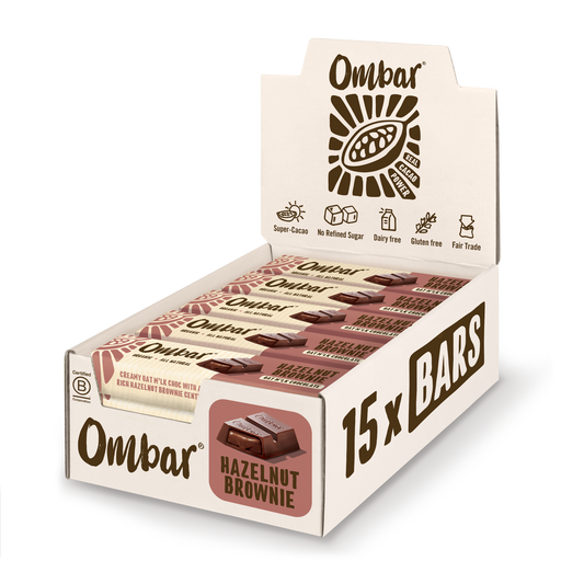 Wholesale Ombar Oat Milk Chocolate Bars Hazelnut Brownie 42g