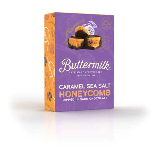 Buttermilk Dark Chocolate Sea Salt Honeycomb Pieces [Box of 6]