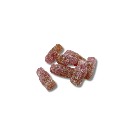 Wholesale Vegan Fizzy Mini Cherry Cola Bottles