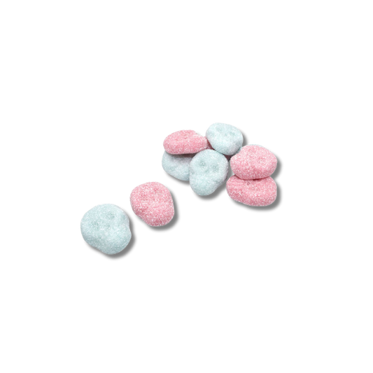 Wholesale Vegan Fizzy Bubblegum Skulls in a bulk 2kg bag