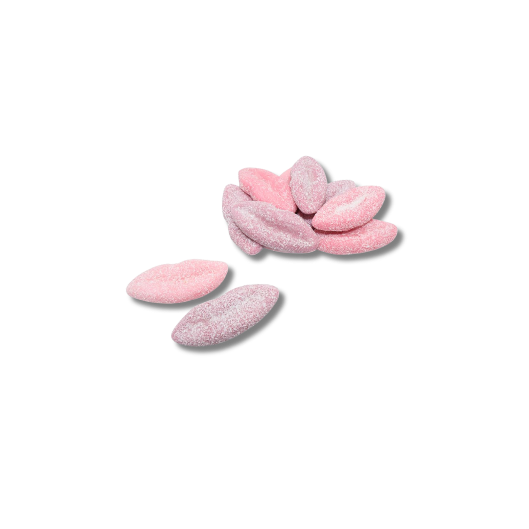 Wholesale Vegan Fizzy Lips in a bulk 2kg bag