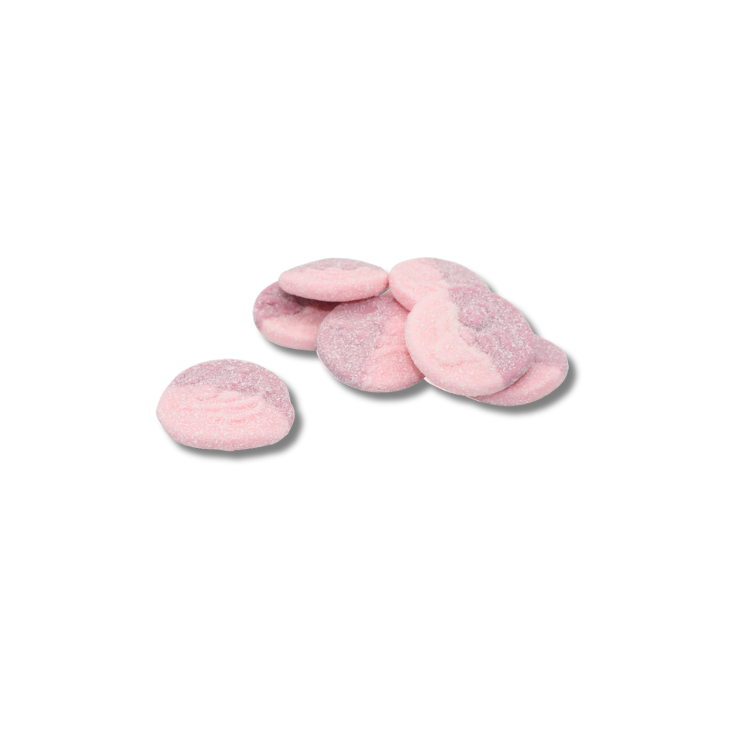 Wholesale Vegan Sour Cherry & Strawberry Foam Smileys in a bulk 2kg bag