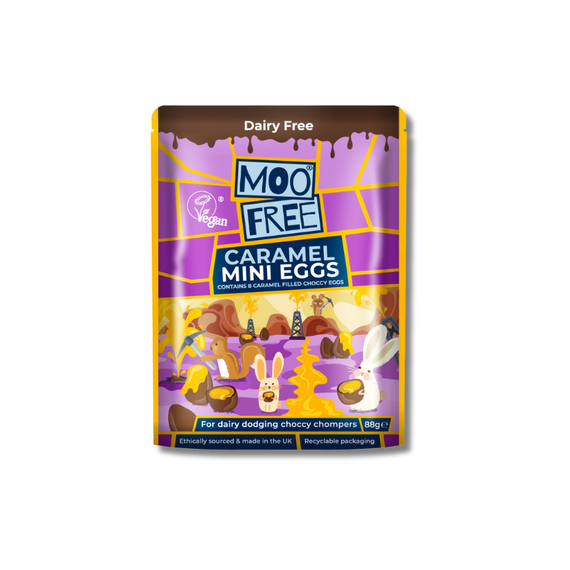 Moo Free Caramel Mini Eggs [Box of 8]