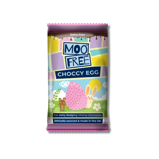 Moo Free Egg Shaped Chocolate Bar [Box of 20]