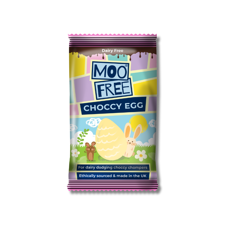 Moo Free Egg Shaped Chocolate Bar [Box of 20]