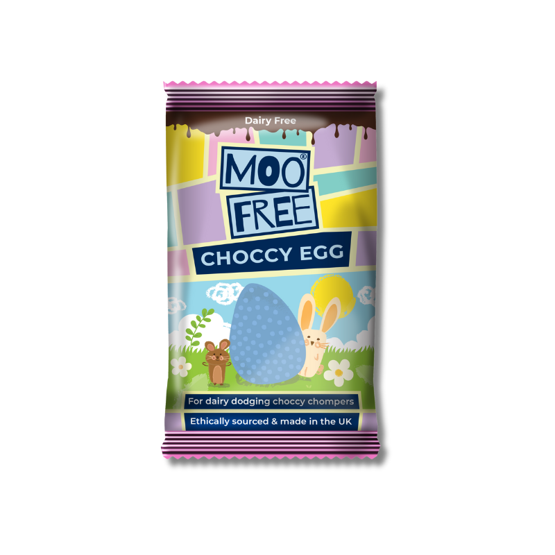 Moo Free Egg Shaped Chocolate Bar [Box of 20]