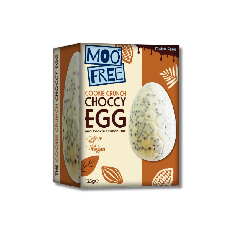 Moo Free Cookie Crunch Easter Egg + Bar [Box of 4]