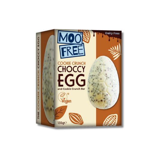 Moo Free Cookie Crunch Easter Egg + Bar [Box of 4]