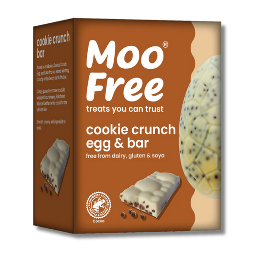 Moo Free Cookie Crunch Easter Egg + Bar [Box of 4]