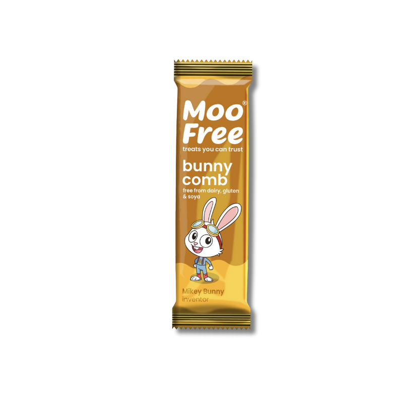 Moo Free Mini Chocolate Bar - Bunnycomb [Box of 20]