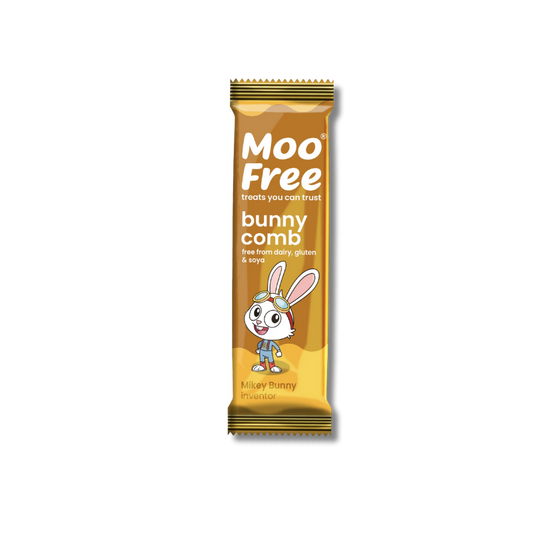 Moo Free Mini Chocolate Bar - Bunnycomb [Box of 20]