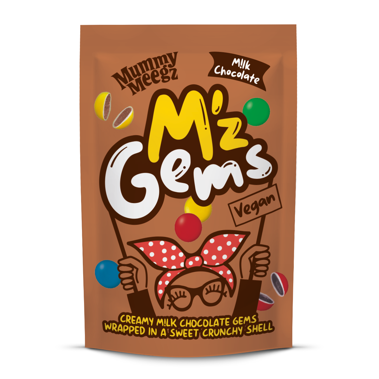Mummy Meegz M'z Gems Chocolate Sharing Bag 80g [Box of 12]
