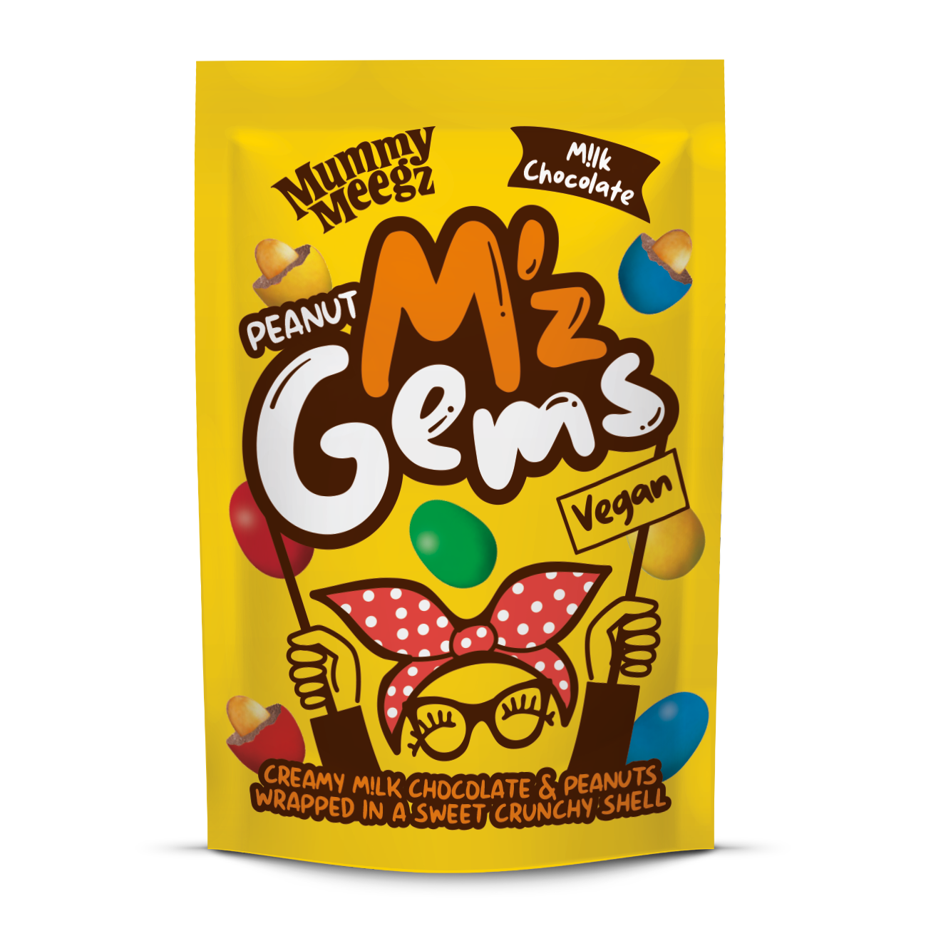 Mummy Meegz M'z Gems Peanut Sharing Bag 80g [Box of 12]