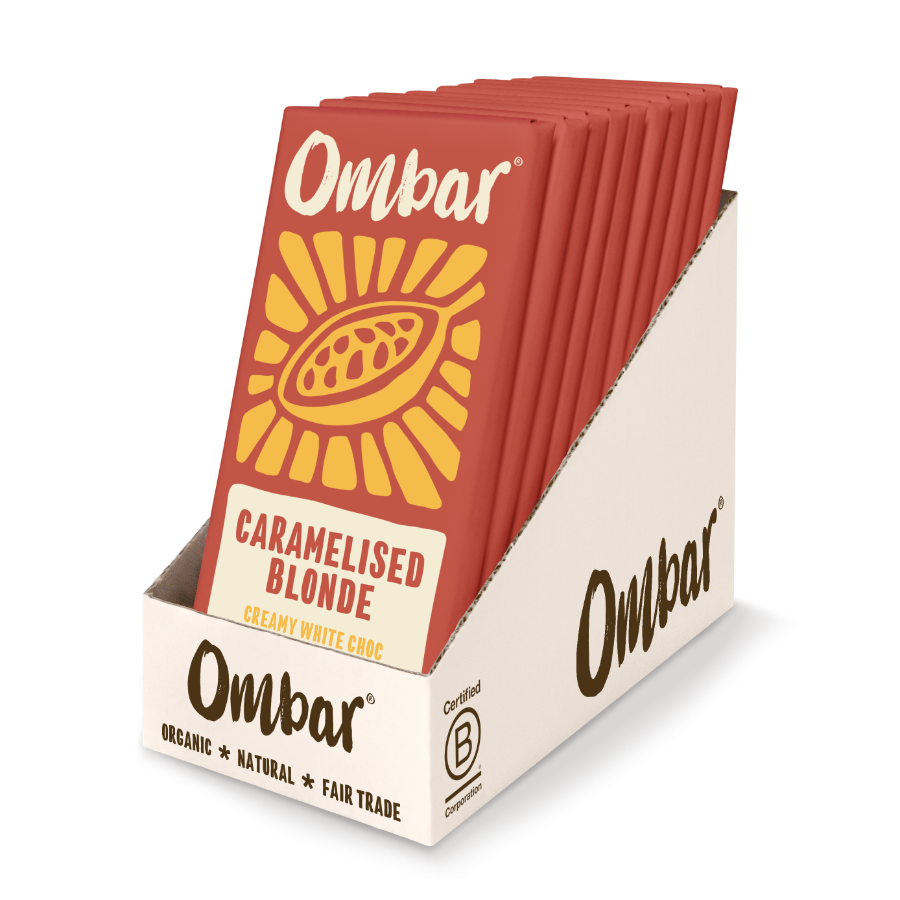 Wholesale Ombar Chocolate Bars Blonde 70g