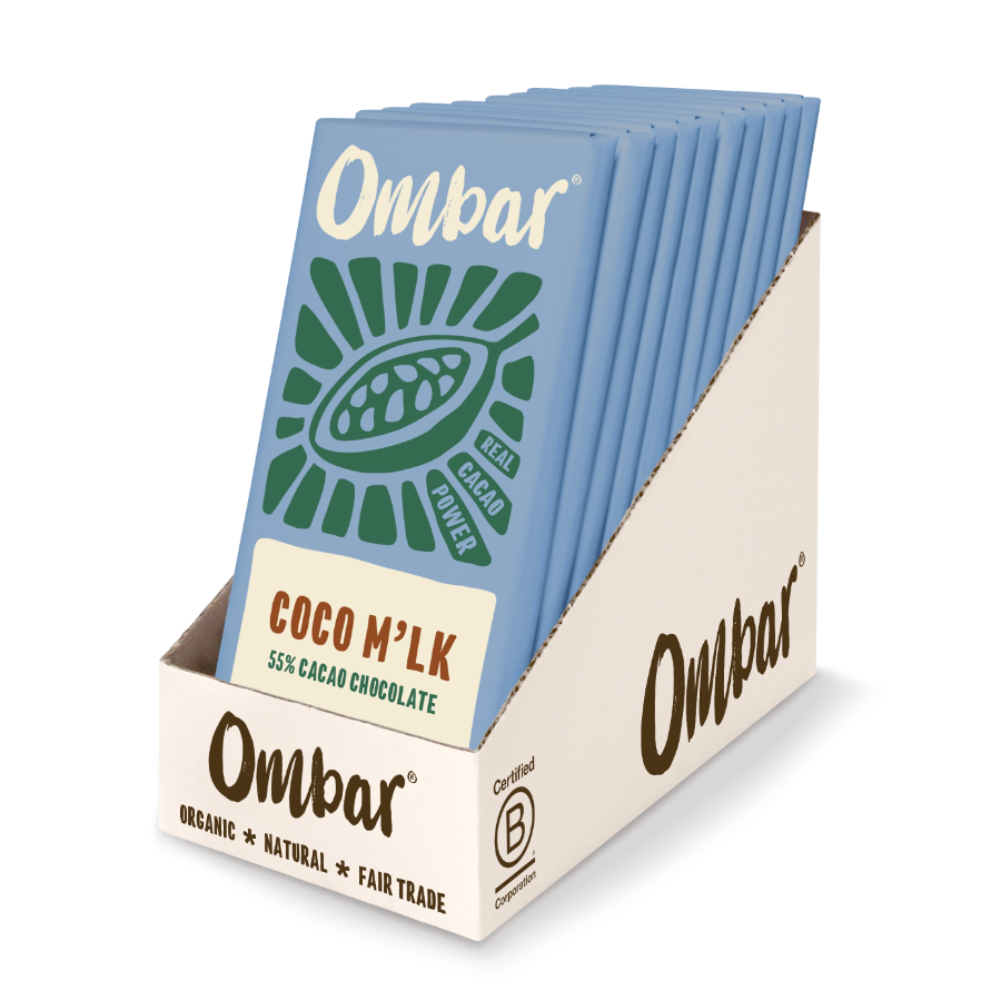 Wholesale Ombar Chocolate Bars Coco M'lk 70g