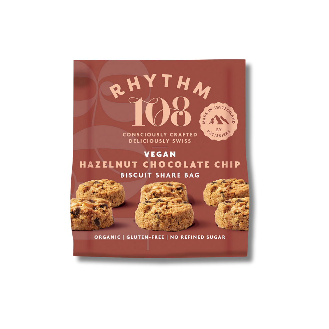 Rhythm 108 Biscuits Hazelnut Chocolate Chip [Box of 8]