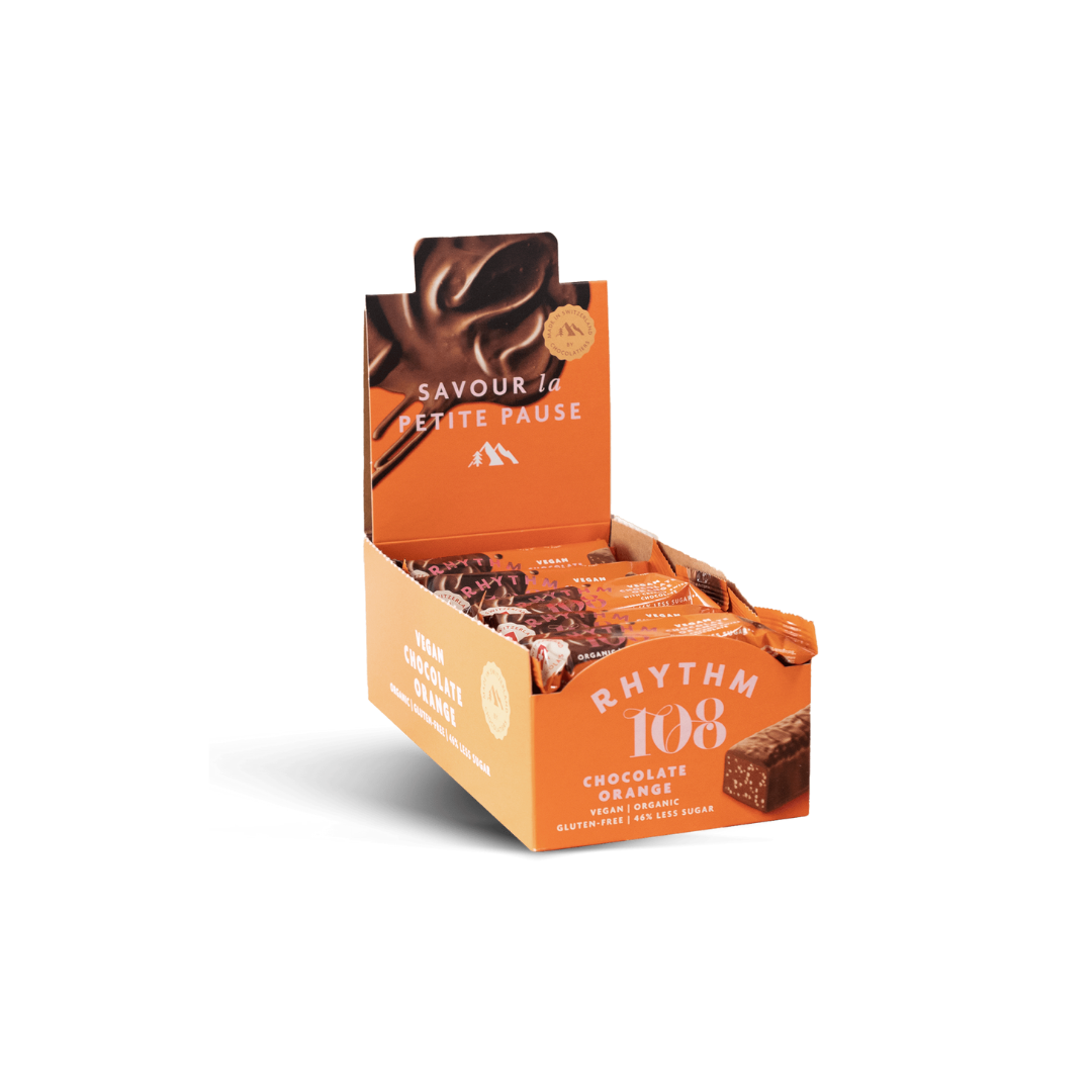 Rhythm 108 Chocolate Bar Chocolate Orange [Box of 15]