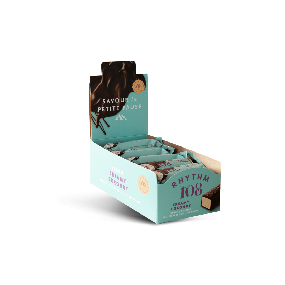 Rhythm 108 Chocolate Bar Creamy Coconut [Box of 15]