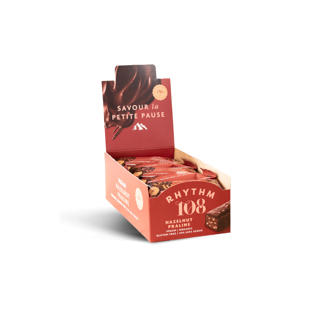 Rhythm 108 Chocolate Bar Hazelnut Praline [Box of 15]
