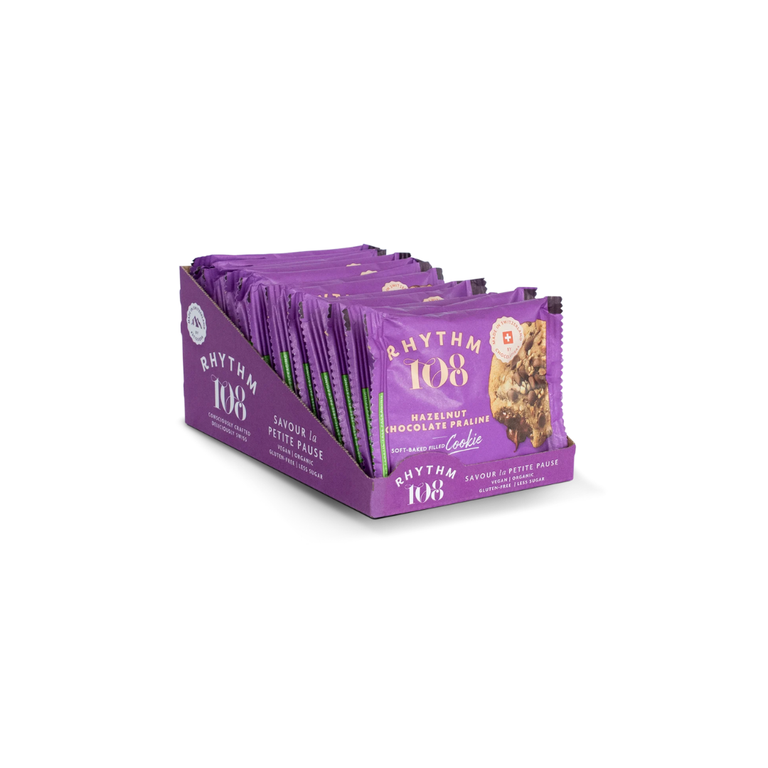 Rhythm 108 Cookie Hazelnut Chocolate Praline [Box of 12]