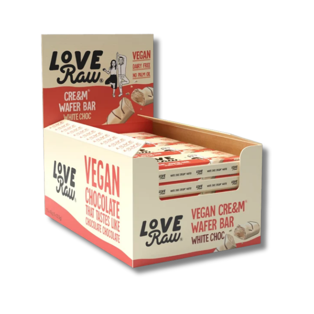LoveRaw Wafer Bar - White Chocolate [Box of 12]