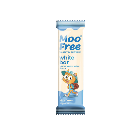 Moo Free Mini Chocolate Bar - White [Box of 20]