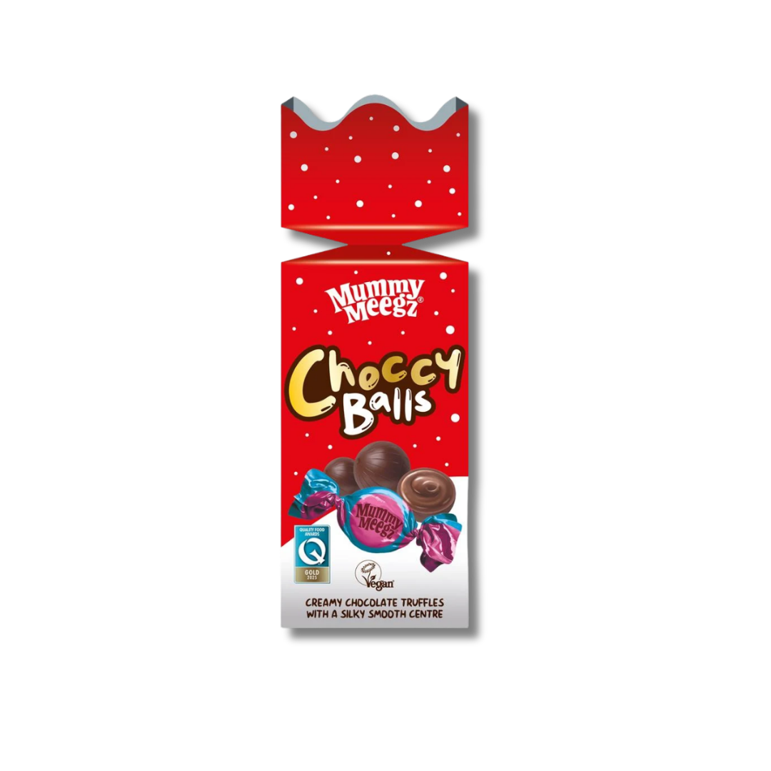 Mummy Meegz Christmas Cracker Choccy Balls [Box of 6]